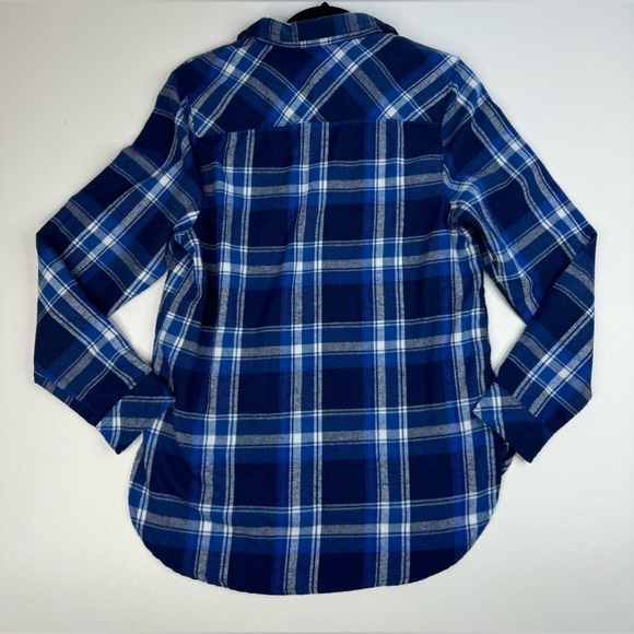 Burnside Target Flannel Long Sleeve Button Down Womens Size Small - Picture 4 of 16